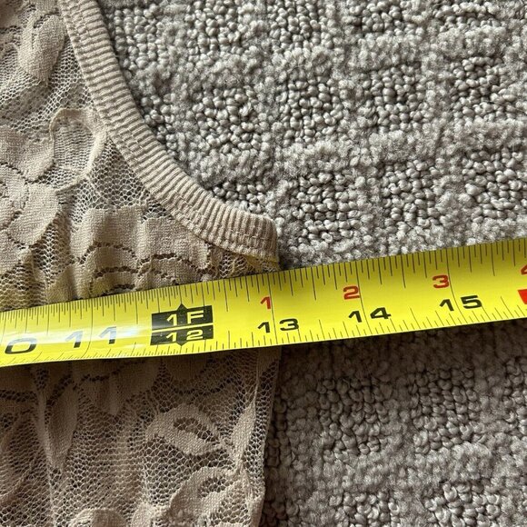 Color Story Womens Medium M Sleeveless Tank Top Cami Floral Stretch Mesh Y2K 90s - Picture 5 of 8